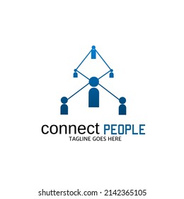 Illustration vector graphic of template logo connect people perfect for logo business teamwork