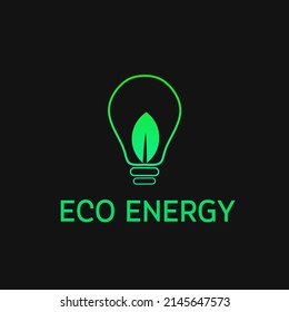 Illustration vector graphic of template logo bulbs eco energy