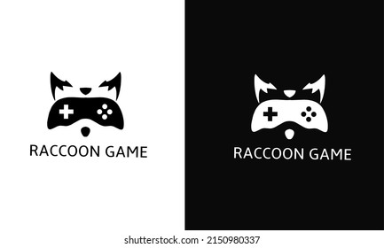 Illustration vector graphic of template logo head face raccoon game