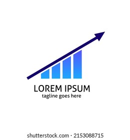 Illustration vector graphic of template logo symbol financial graphic arrows perfect for market business