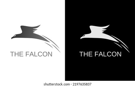 Illustration vector graphic of template logo flying falcon