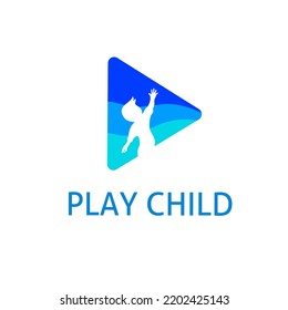 Illustration vector graphic of template logo play child