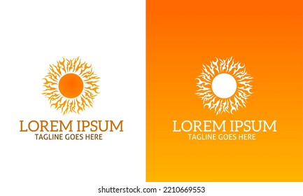 Illustration vector graphic of template logo sun bright