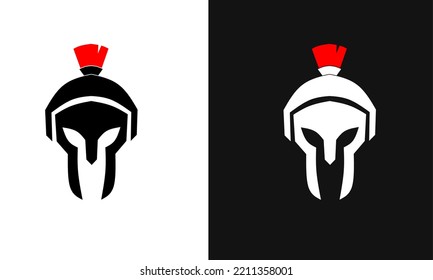 Illustration vector graphic of template logo icon gladiator helmet