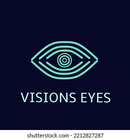 Illustration vector graphic of template logo abstract vision eyes