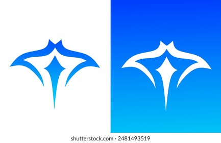 illustration vector graphic of template logo design stingray symbol