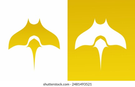 ilustración Vector gráfico de Plantilla logo diseño símbolo de mantarraya