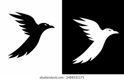 illustration vector graphic of template logo design crow symbol