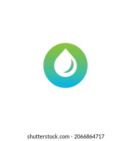 Illustration vector graphic template of water logo
