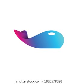 Illustration vector graphic template of Whale logo