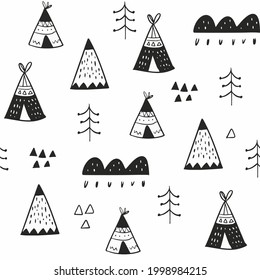 Illustration vector graphic of tent , perfect for background, fabric or object pattern, printing ,warping, textile etc.