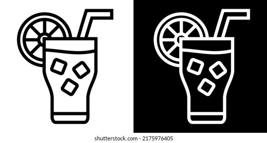 Illustration Vector Graphic of tequila sunrise, drink, cocktail glass icon