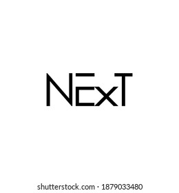 
illustration vector graphic of text design next