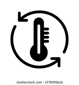 Illustration Vector graphic of thermometer icon