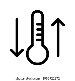 Ilustración Gráfico vectorial del icono del termómetro