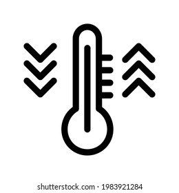 Illustration Vector graphic of thermometer icon