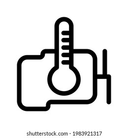 Illustration Vector graphic of thermometer icon