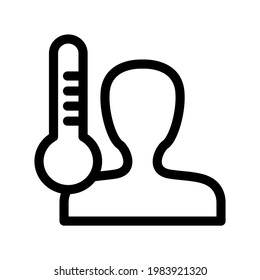 Ilustración Gráfico vectorial del icono del termómetro