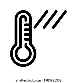 Illustration Vector graphic of thermometer icon