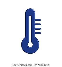 Ilustración Vector gráfico del ícono del termómetro. Apto para la temperatura, estación, medida, etc.