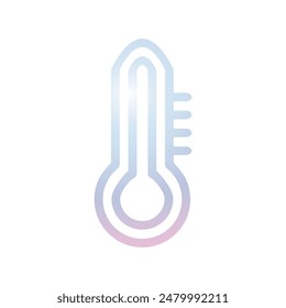 Illustration Vector graphic of thermometer icon. Fit for temperature, season, measure etc.