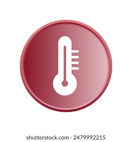 Ilustración Vector gráfico del ícono del termómetro. Apto para la temperatura, estación, medida, etc.
