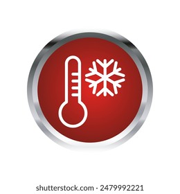 Illustration Vector graphic of thermometer icon. Fit for temperature, season, measure etc.