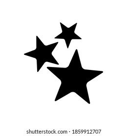 Illustration vector graphic of three star icon. Concept flat design. Perfect for icon, poster, banner, web, label, sign, symbol, card, template, application, etc.
