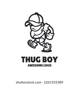 
Illustration vector graphic of Thug Boy, good for logo design