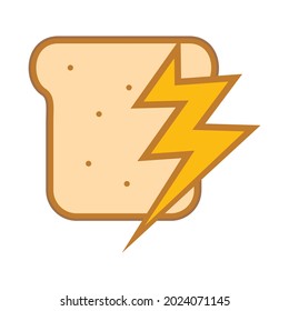 Illustration Vector Graphic of Thunder Bread Logo. Perfect to use for Technology Company