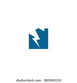Illustration, Vektorgrafik des Thunder-House-Logos