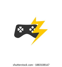 Illustration Vector Graphic of Thunder Joystick Logo. Perfect to use for Technology Company