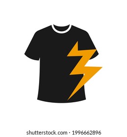 Illustration Vector Graphic of Thunder Shirt Logo. Perfect to use for Technology Company