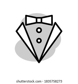 Ilustración Ilustración Vector gráfico del icono de corbata