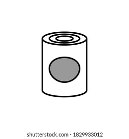 Ilustración Gráfico vectorial del icono de lata