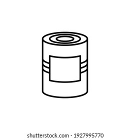 Illustration Vector graphic of tin can icon