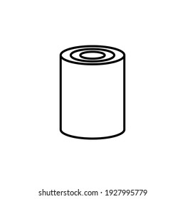 Illustration Vector graphic of tin can icon