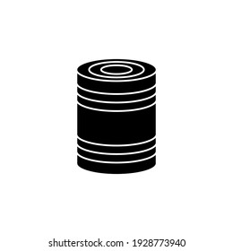 Illustration Vektorgrafik von Zinn kann Symbol