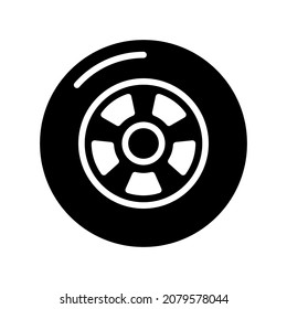 Ilustración Gráfico vectorial del icono del neumático