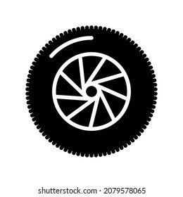 Ilustración Gráfico vectorial del icono del neumático