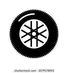 Ilustración Gráfico vectorial del icono del neumático