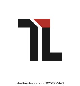 gráfico vectorial de ilustración del logotipo de letra tl
