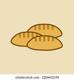 Illustration vector graphic of toast bread