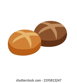 Illustration Vector Graphic Of Toasted Rye Bread