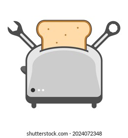 Illustration Vector Graphic of Toaster Logo. Perfect to use for Technology Company