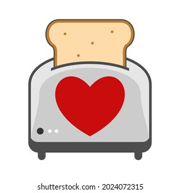 Illustration Vector Graphic of Toaster Lover Logo. Perfect to use for Technology Company