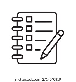Illustration vector graphic of To-do List Planning Icon