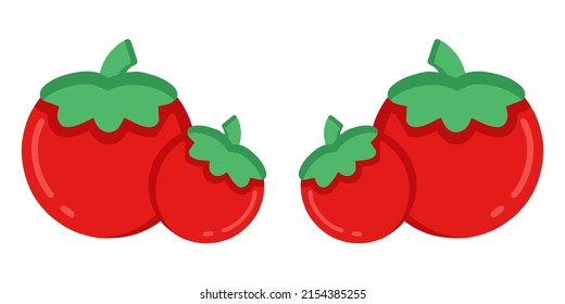 Ilustración Vector Gráfico de tomate, verduras, verduras, alimentos, agricultura, ícono de fruta