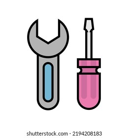 Illustration Vector Graphic of Tools, settings Icon