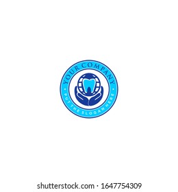 ilustración vectorial del logo dental sano dental.
bien para su empresa, negocio, etc